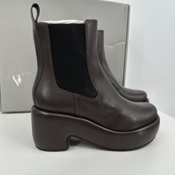 Everlane The Puffa Boot in Dark Brown size 8 Chelsea Ankle 3.25" Chunky Platform - Picture 6 of 10